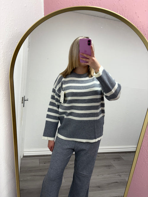 DAPHNE STRIPE KNITTED SET