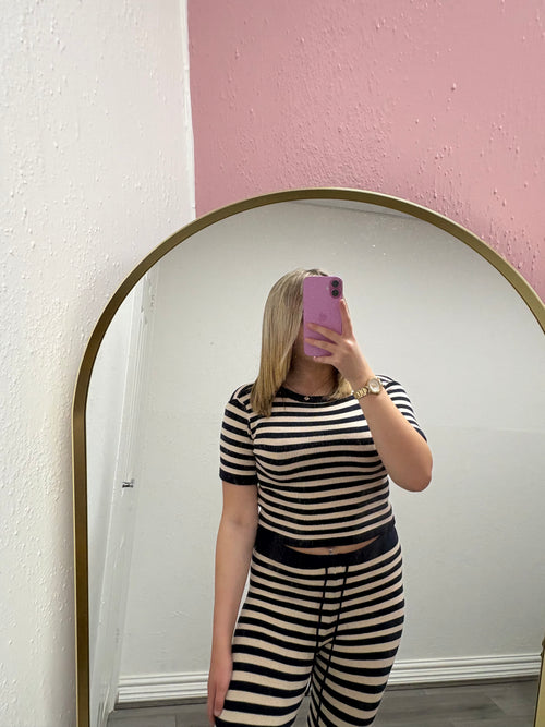 CELESTE STRIPE KNITTED SET