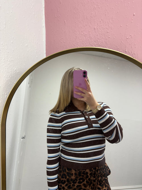 HAZEL STRIPE KNITTED TOP