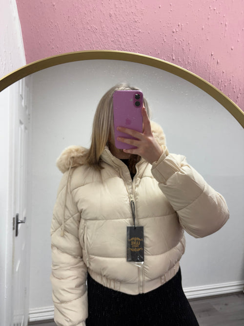 AURORA PADDED FUR COAT
