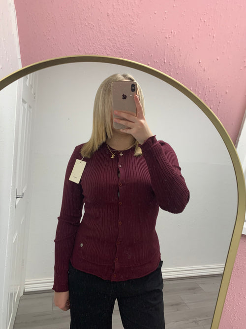 WREN BUTTON UP KNITTED TOP
