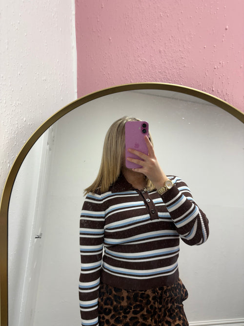 HAZEL STRIPE KNITTED TOP
