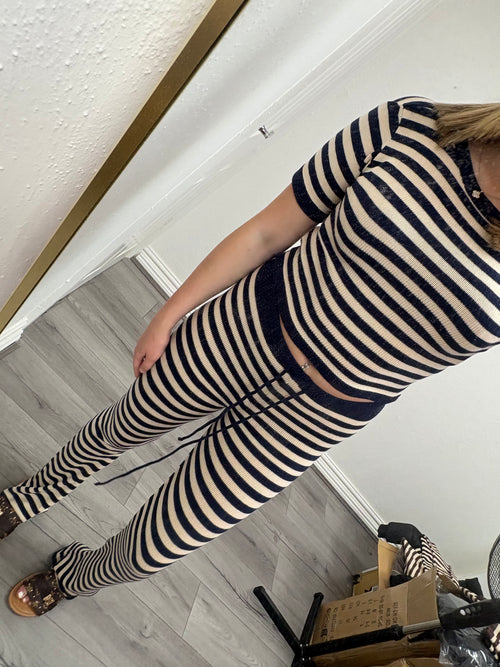 CELESTE STRIPE KNITTED SET