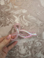 3D Bow Hair Claw Clips for Women, High-End Large Shark Clips