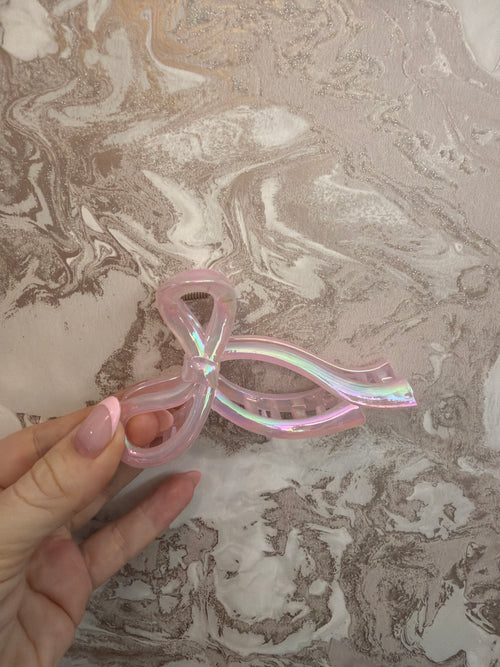 3D Bow Hair Claw Clips for Women, High-End Large Shark Clips