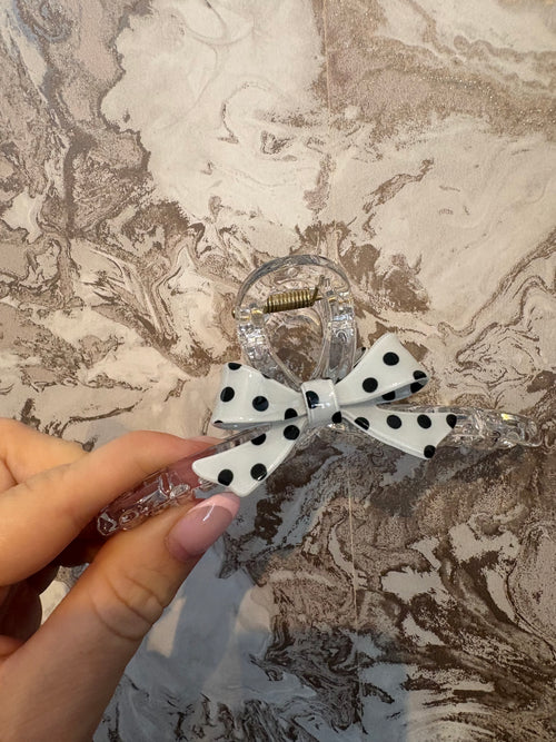 POLKA DOT HAIR CLIP