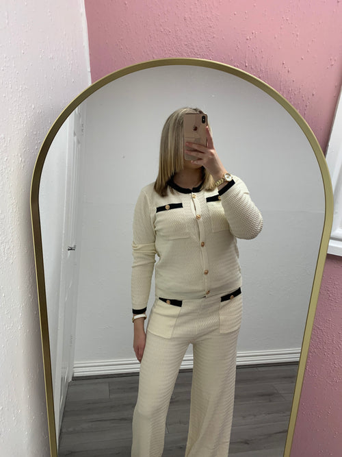 SASHA CRINKLE KNITTED SET