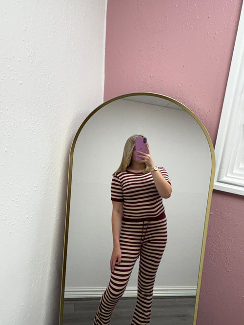CELESTE STRIPE KNITTED SET