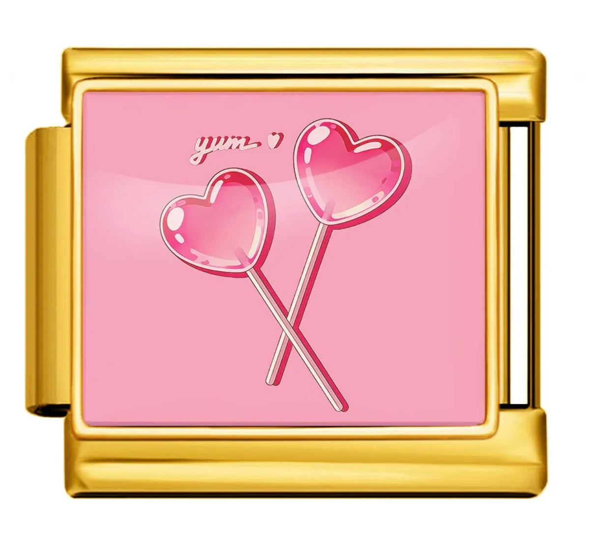 HEART LOLLY POP ITALIAN CHARM