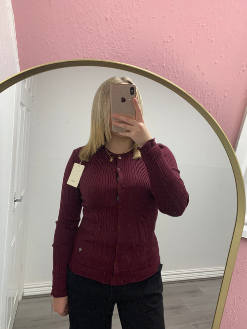 WREN BUTTON UP KNITTED TOP