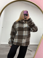 JONI FLEECE CHECK JACKET