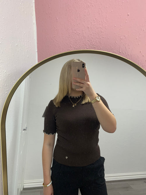 REMY FRILL KNITTED TOP