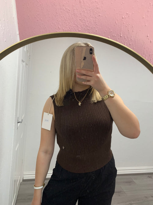 NICO KNITTED HIGH NECK TOP