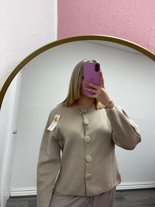 ASPEN CHUNKY BUTTON CARDIGAN