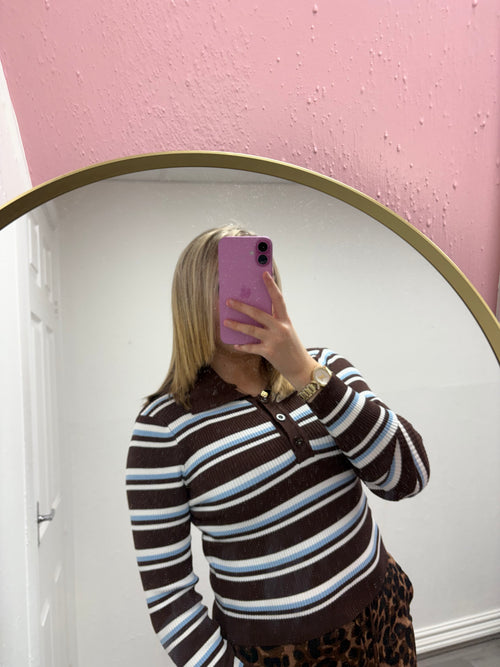 HAZEL STRIPE KNITTED TOP