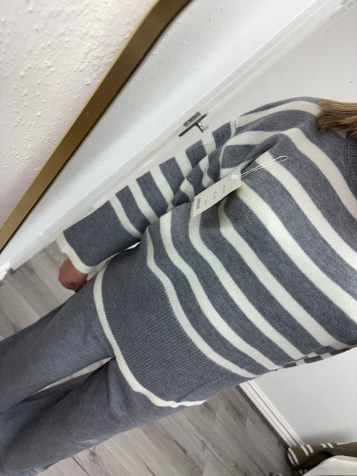 DAPHNE STRIPE KNITTED SET