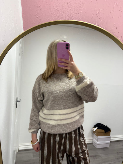 DENISE STRIPE KNITTED JUMPER