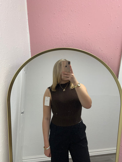 NICO KNITTED HIGH NECK TOP