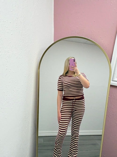 CELESTE STRIPE KNITTED SET