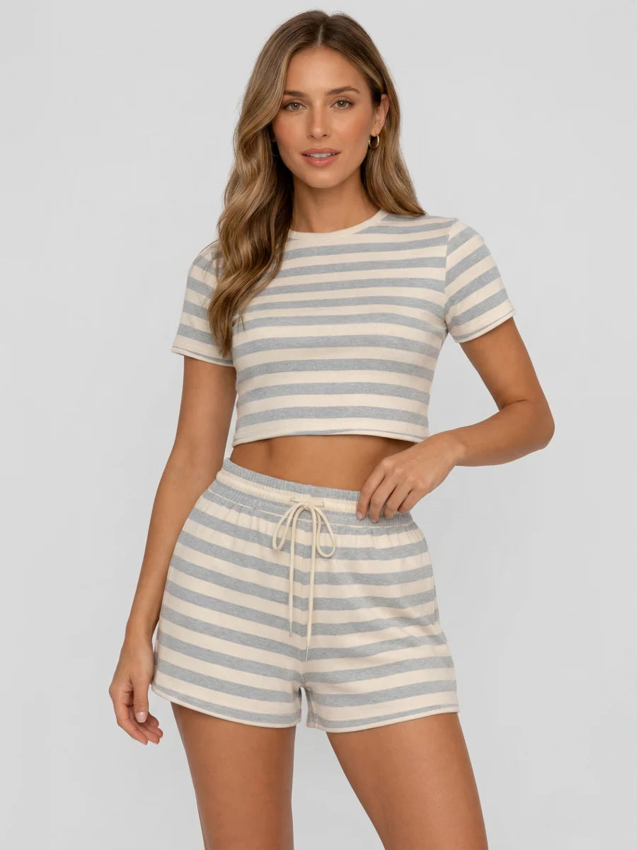 BLAIR STRIPED SHORT SET