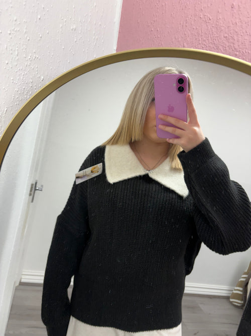 AUTUMN COLLAR KNIT JUMPER