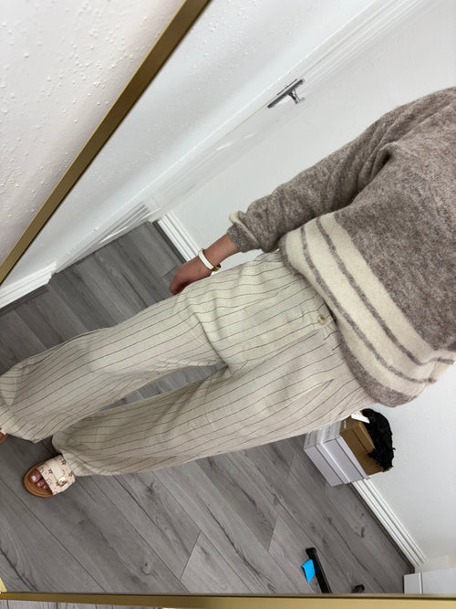 GIGI LINEN STRIPE TROUSER