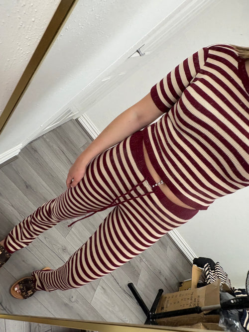 CELESTE STRIPE KNITTED SET