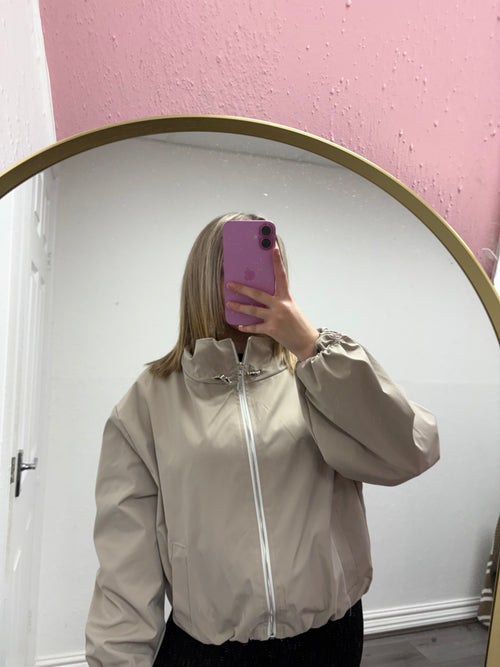 ARIA BUBBLE HEM TOGGLE JACKET