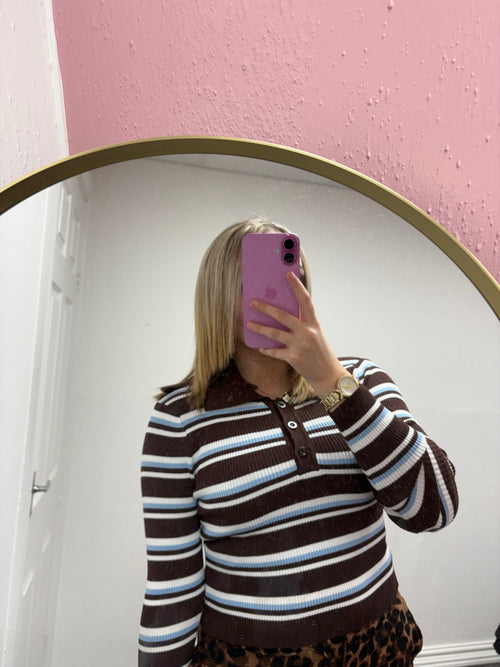 HAZEL STRIPE KNITTED TOP