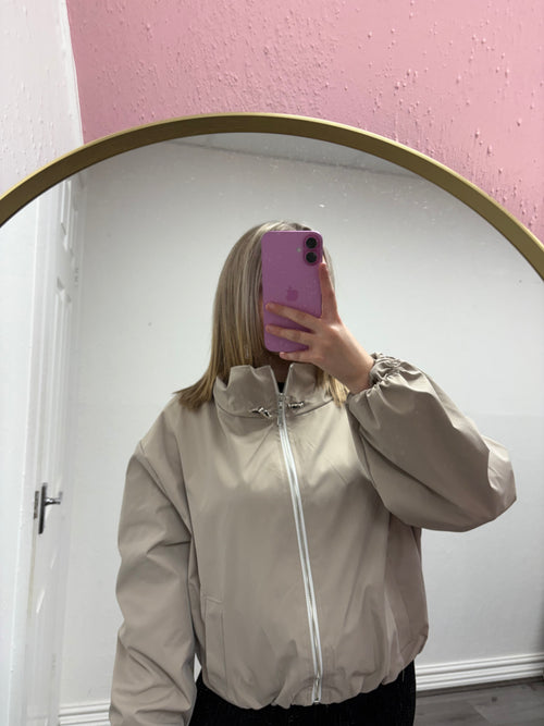 ARIA BUBBLE HEM TOGGLE JACKET