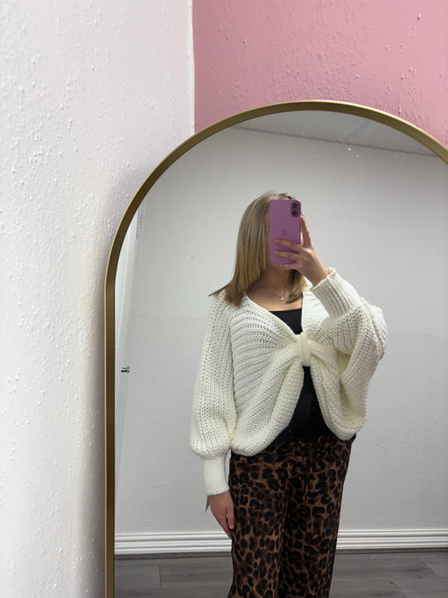 KENNEDY KNITTED BOW JUMPER
