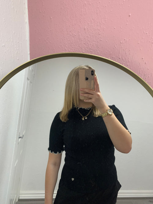 REMY FRILL KNITTED TOP