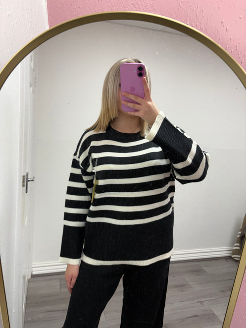 DAPHNE STRIPE KNITTED SET