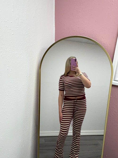 CELESTE STRIPE KNITTED SET