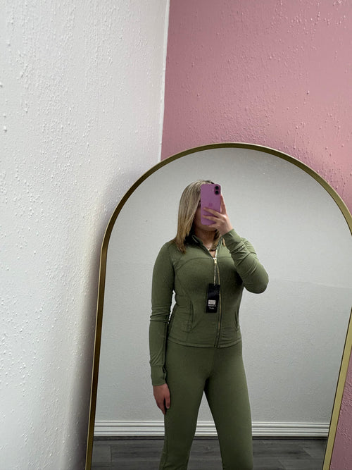 VERITY GOLD ZIP UP GYM SET