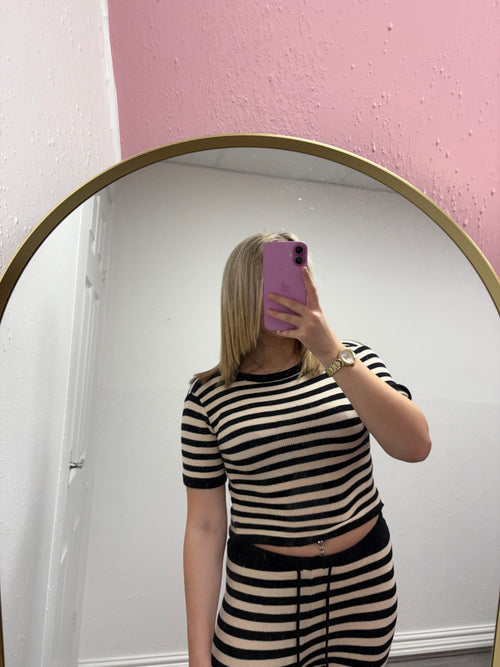 CELESTE STRIPE KNITTED SET