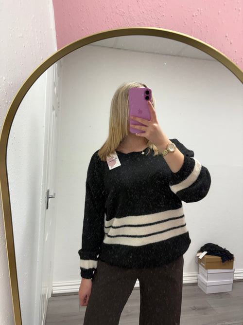 DENISE STRIPE KNITTED JUMPER