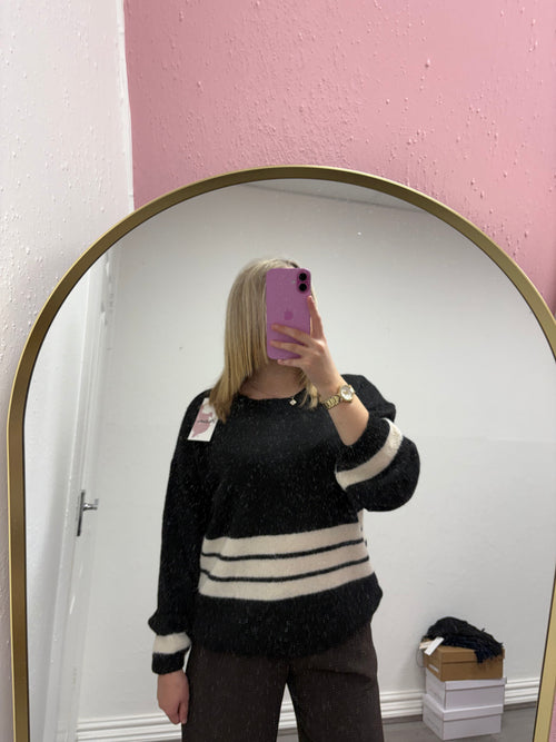 DENISE STRIPE KNITTED JUMPER