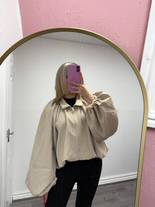 CLARA BUBBLE HEM BALLOON SLEEVE JACKET