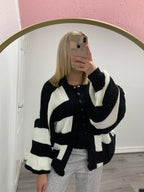AVERY STRIPE KNITTED CARDIGAN