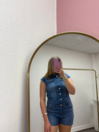 LILY BUTTON UP PLAYSUIT