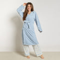 Blue Bow Fleece Dressing Gown
