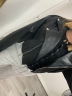 LUCIA FLEECE BIKER JACKET