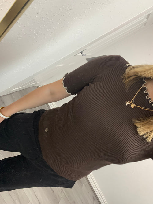 REMY FRILL KNITTED TOP