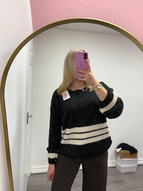 DENISE STRIPE KNITTED JUMPER