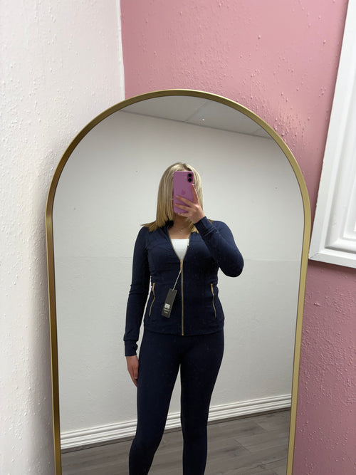 AMORA GOLD ZIP UP SET