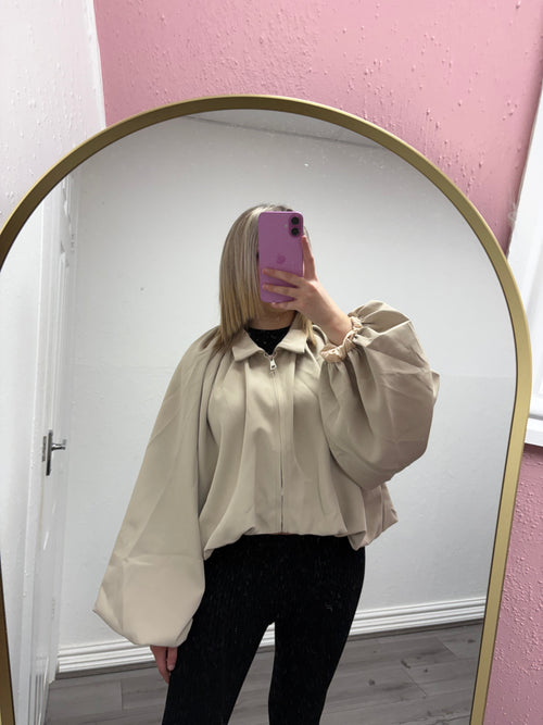 CLARA BUBBLE HEM BALLOON SLEEVE JACKET