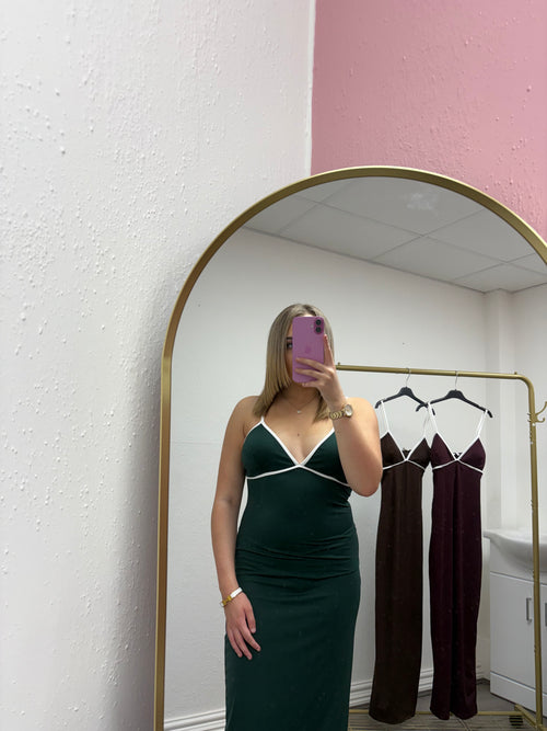 VIOLET CONTRAST DRESS