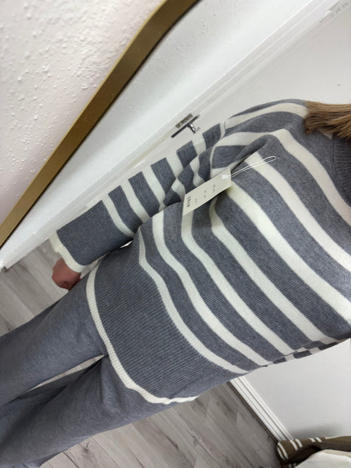 DAPHNE STRIPE KNITTED SET