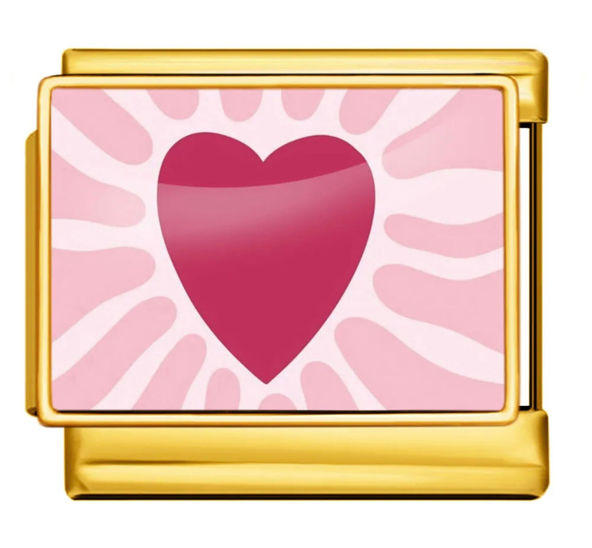 BLOOMING HEART ITALIAN CHARM